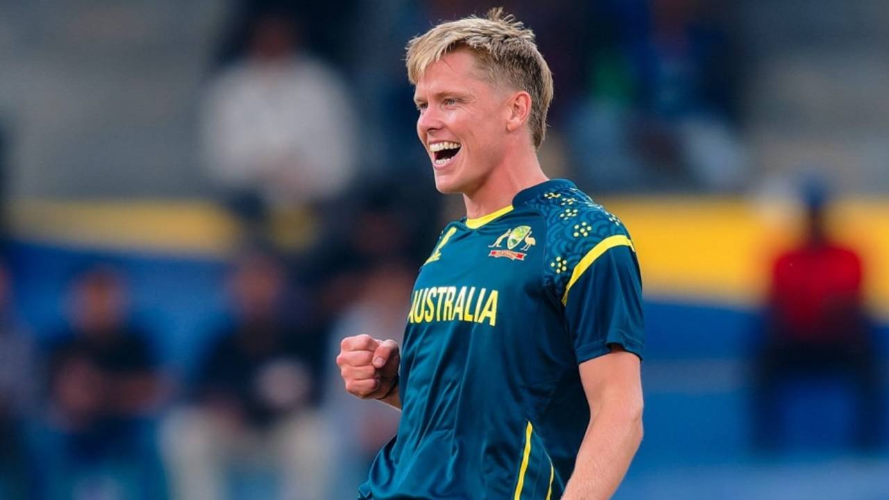 Nathan Ellis celebrates the wicket of Curtis Campher, Australia vs Ireland, Colombo, T20 World Cup, February 11, 2026